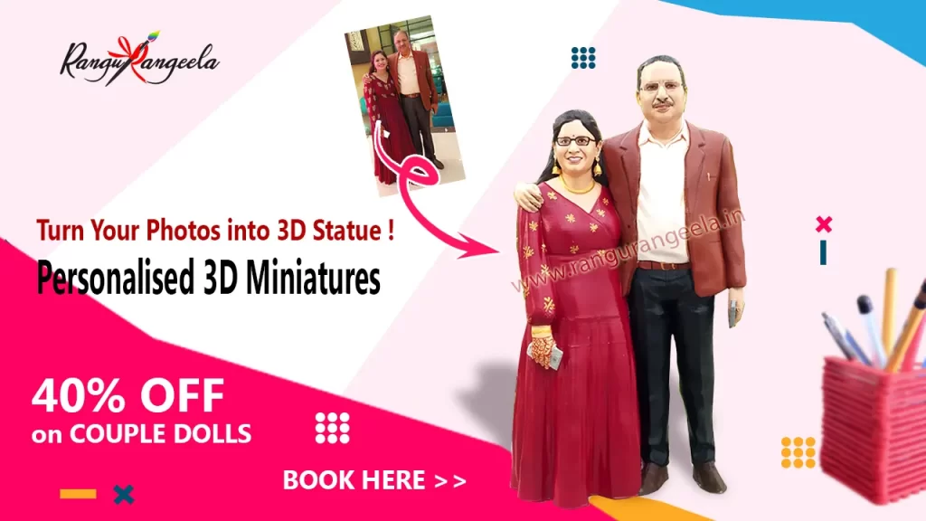 3d miniature couple dolls, chennai, mumbai , hyderabad, pune ,